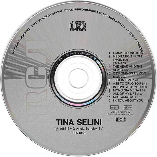 Tina Selini : Tina Selini (CD, Album)
