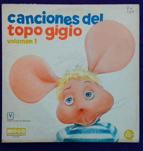 Topo Gigio (2) : Canciones Del Topo Gigio Vol.1 (LP, Album)