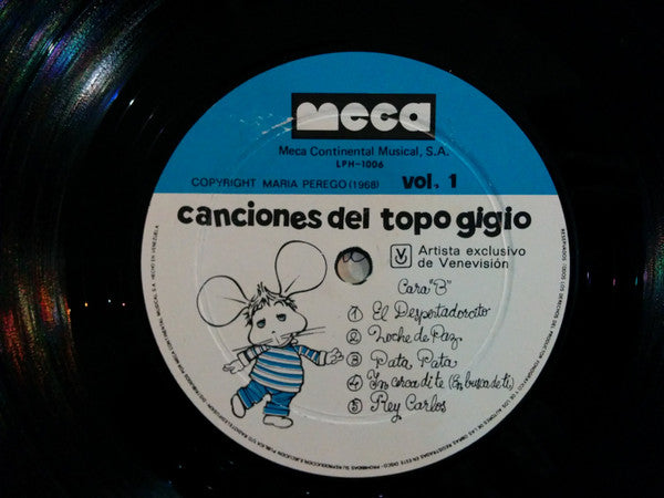 Topo Gigio (2) : Canciones Del Topo Gigio Vol.1 (LP, Album)