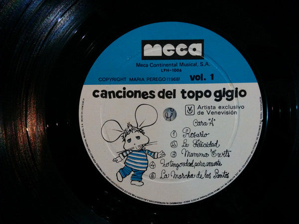 Topo Gigio (2) : Canciones Del Topo Gigio Vol.1 (LP, Album)