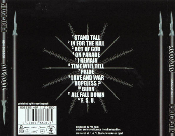 Pro-Pain : Act Of God (CD, Album)