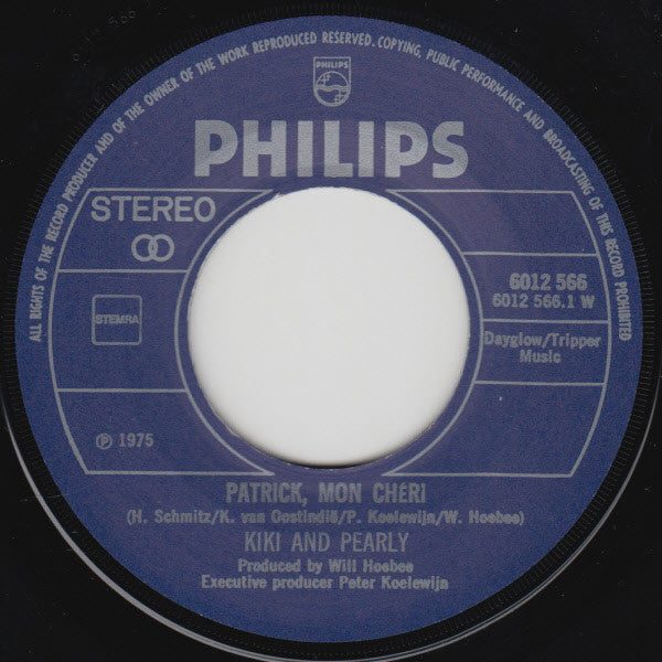 Kiki & Pearly : Patrick, Mon Chéri (7", Single)