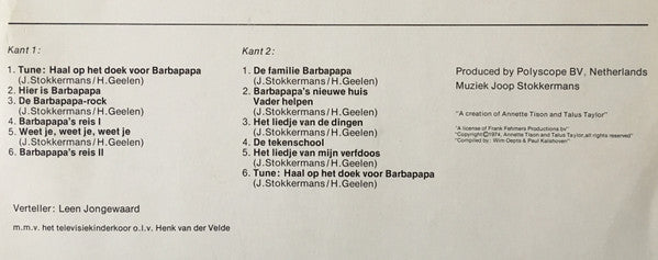 Barbapapa : Originele Verhalen En Liedjes Uit De TV-Serie (LP, Album)