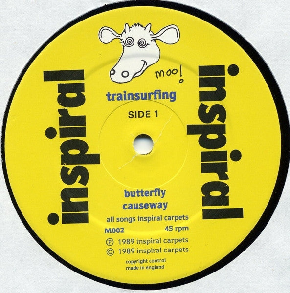 Inspiral Carpets : Trainsurfing (12", EP, Yel)