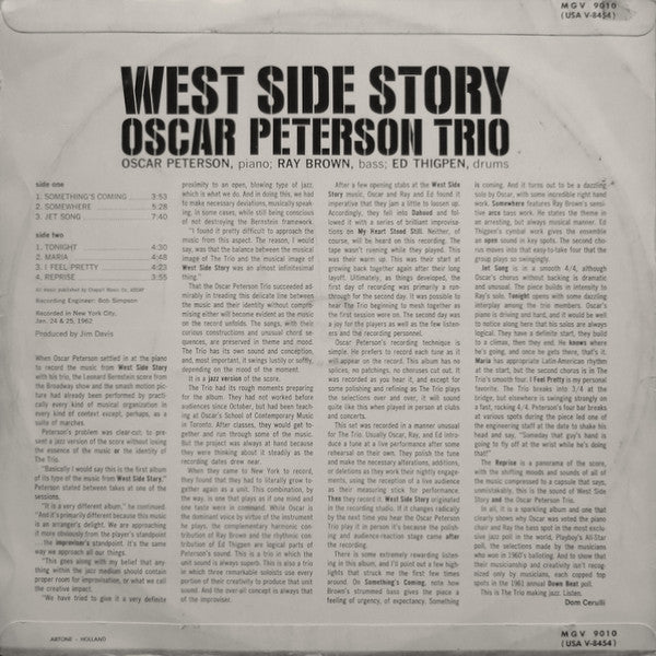 Oscar Peterson Trio* : West Side Story (LP, Album)