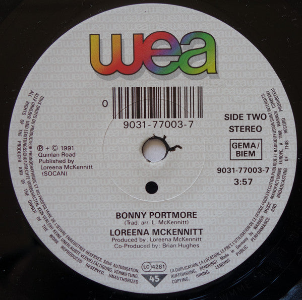 Loreena McKennitt : All Souls Night (7", Single)