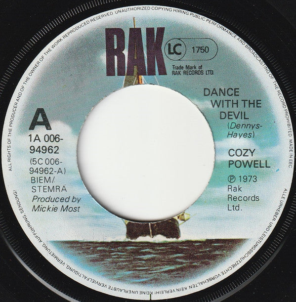 Cozy Powell : Dance With The Devil / And Then There Was Skin (7", RE)
