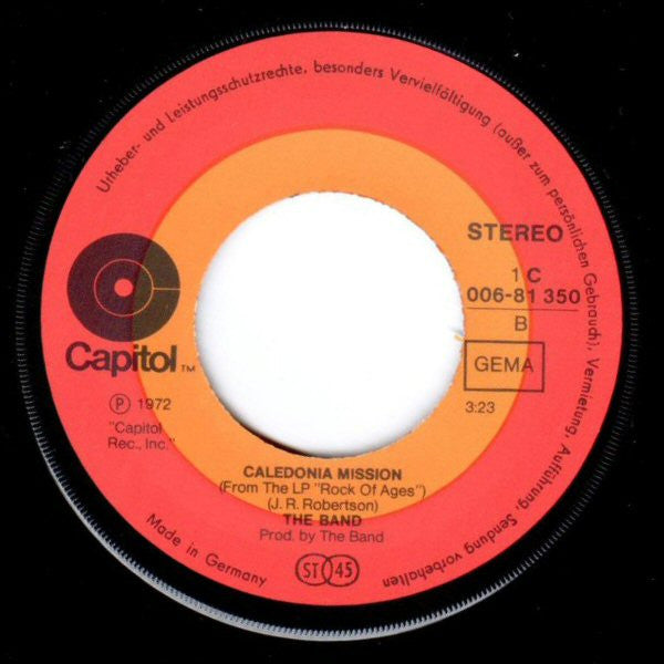 The Band : (I Don't Want To) Hang Up My Rock And Roll Shoes (7", Single)