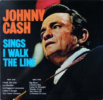 Johnny Cash : Sings I Walk The Line (LP, Comp, 180)