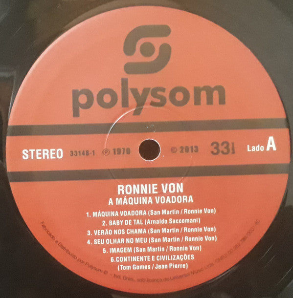 Ronnie Von : A Máquina Voadora (LP, Album, RE)