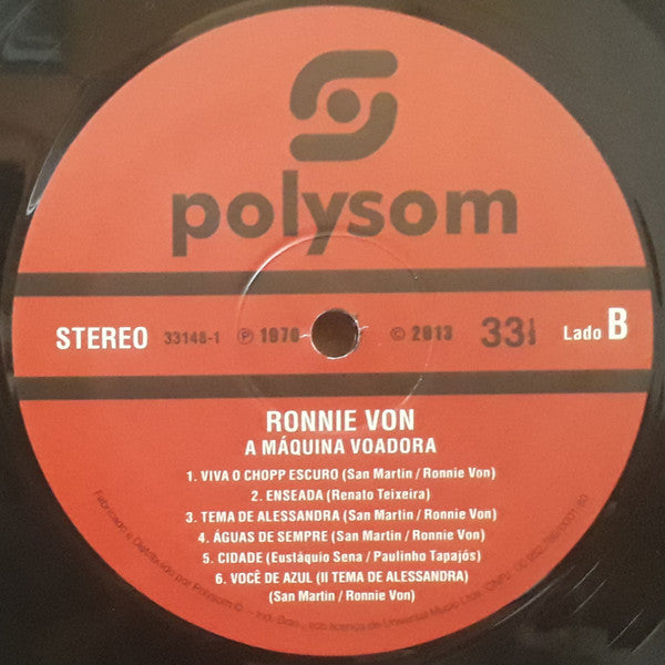 Ronnie Von : A Máquina Voadora (LP, Album, RE)