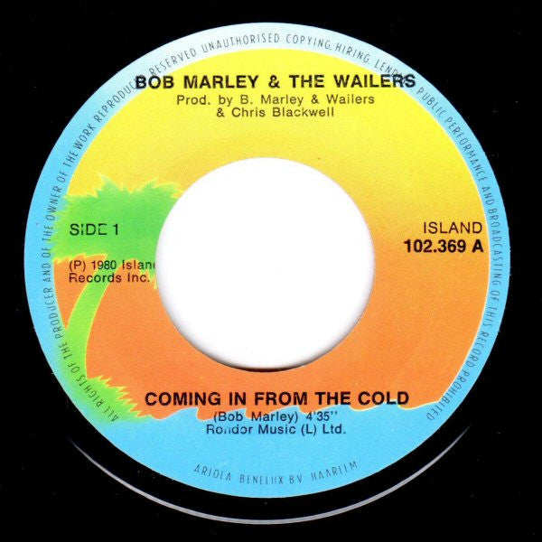 Bob Marley & The Wailers : Coming In From The Cold (7", Single)