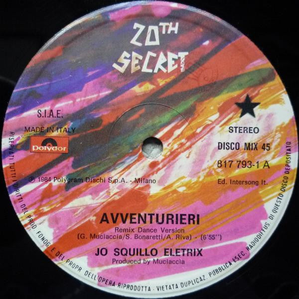 Jo Squillo Eletrix : Avventurieri (12")