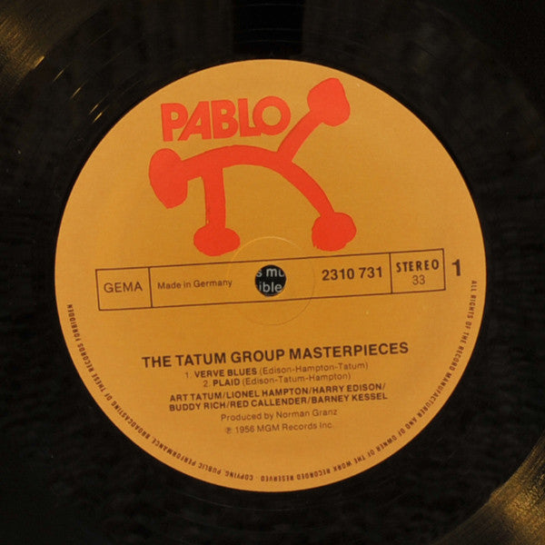 Art Tatum / Lionel Hampton / Harry Edison / Buddy Rich / Red Callender / Barney Kessel : The Tatum Group Masterpieces (LP, Album)