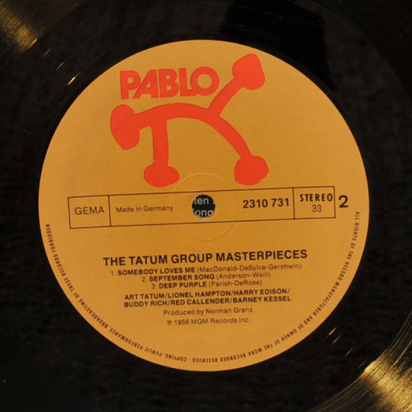 Art Tatum / Lionel Hampton / Harry Edison / Buddy Rich / Red Callender / Barney Kessel : The Tatum Group Masterpieces (LP, Album)