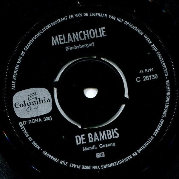 Die Bambis : Melancholie / Mini-Kini Baby (7", Single)