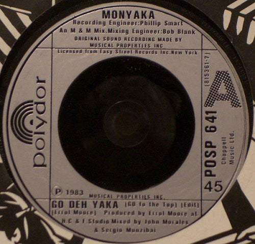 Monyaka : Go Deh Yaka (7", Single, Sil)