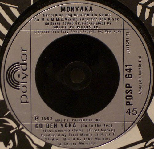Monyaka : Go Deh Yaka (7", Single, Sil)