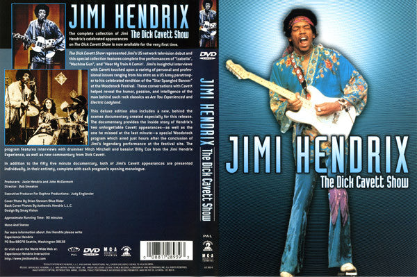 Jimi Hendrix : The Dick Cavett Show (DVD-V, Mono, RE, PAL)