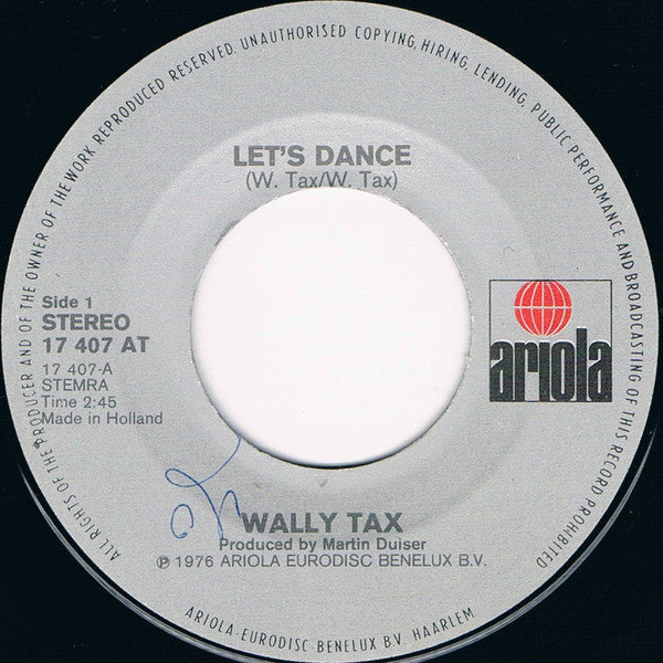 Wally Tax : Let's Dance  (7", Single)