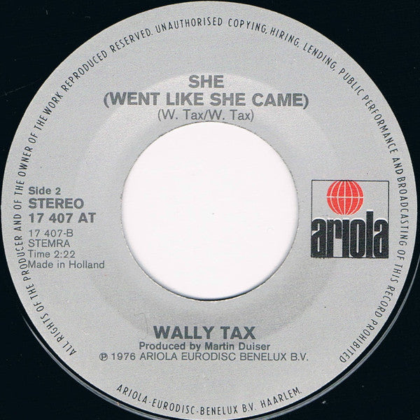 Wally Tax : Let's Dance  (7", Single)