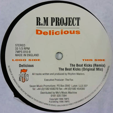 R.M. Project : Delicious / The Beat Kicks (12")