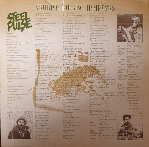 Steel Pulse : Tribute To The Martyrs (LP, Album)