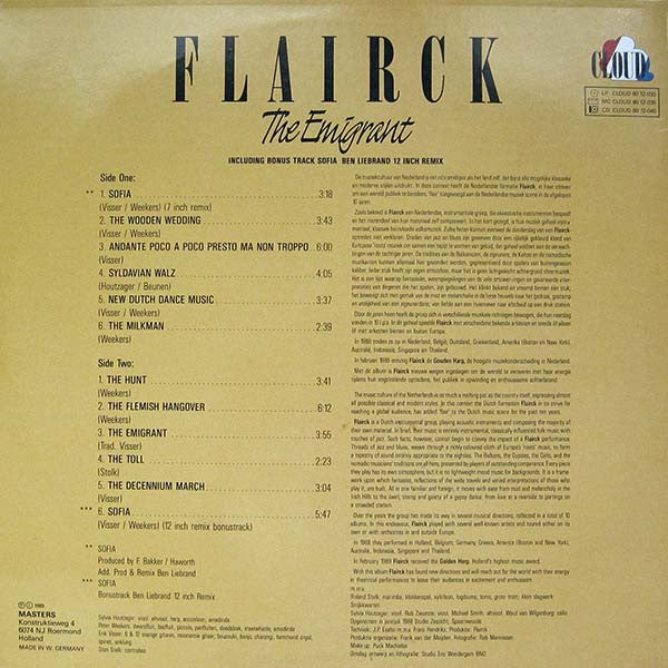 Flairck : The Emigrant (LP, Album)