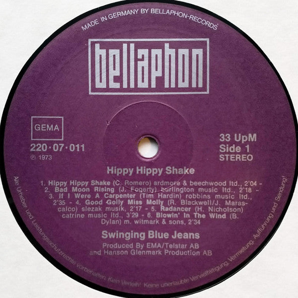 The Swinging Blue Jeans : Hippy Hippy Shake (LP, Album, RE)