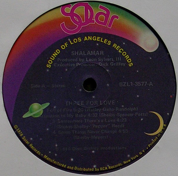 Shalamar : Three For Love (LP, Album)