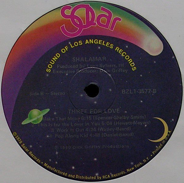 Shalamar : Three For Love (LP, Album)