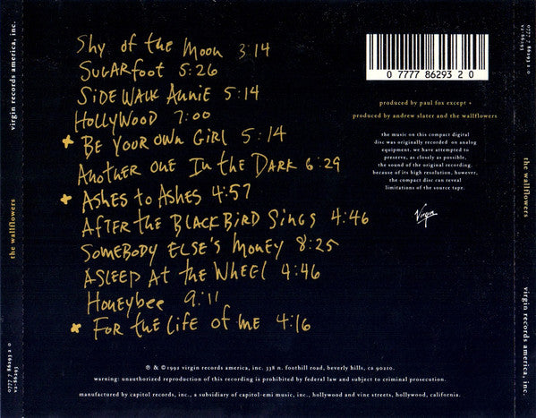 The Wallflowers : The Wallflowers (CD, Album, RE)