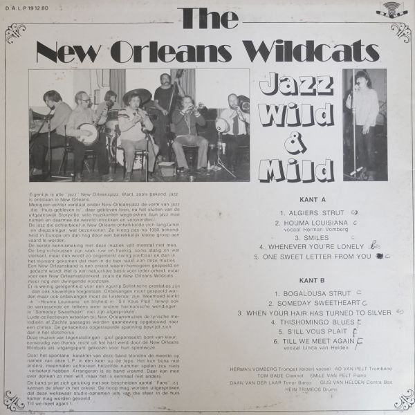 New Orleans Wildcats : Jazz Wild & Mild (LP)