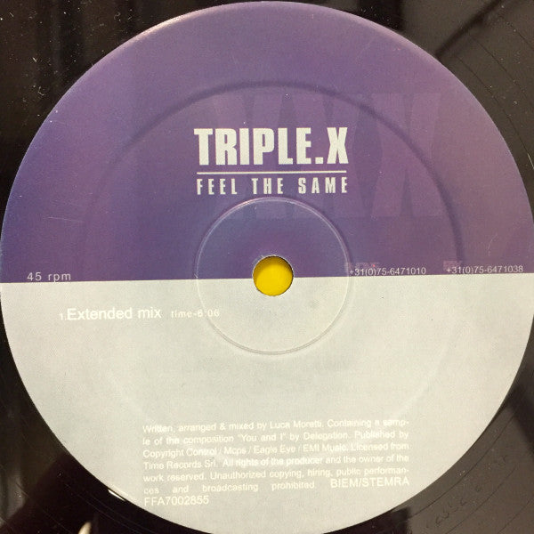 Triple.X* : Feel The Same (12")