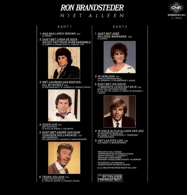 Ron Brandsteder : Niet Alleen (LP)