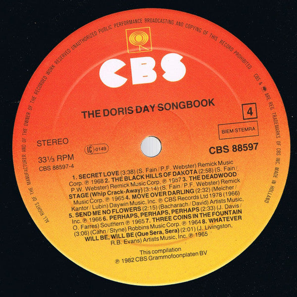 Doris Day : The Doris Day Songbook (2xLP, Comp, Gat)