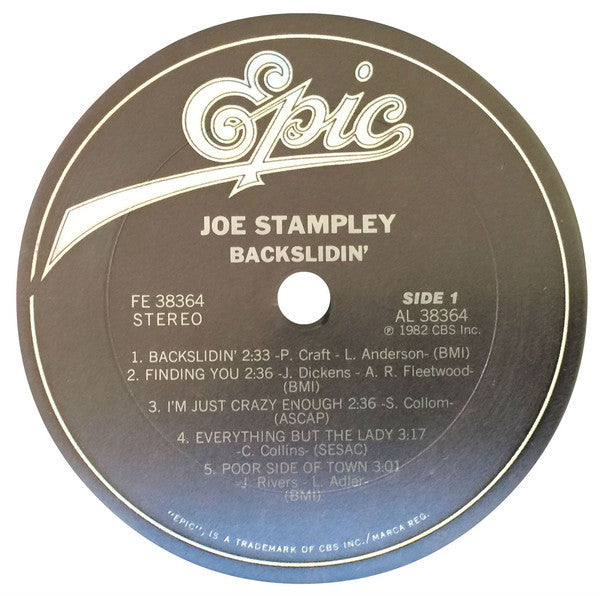 Joe Stampley : Backslidin' (LP, Album)