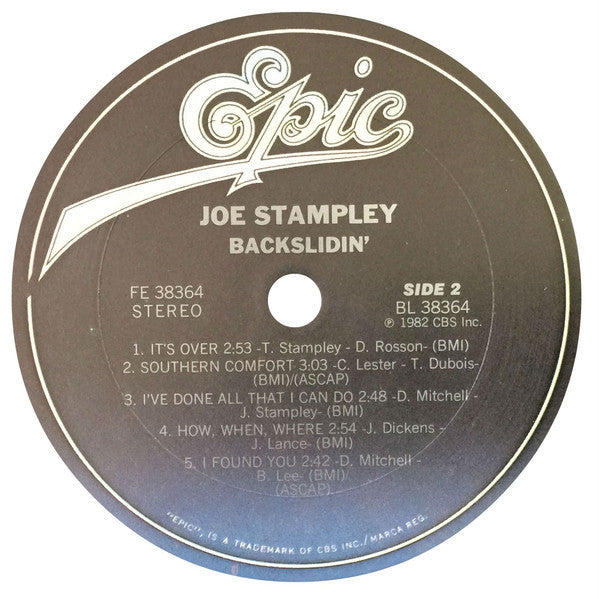 Joe Stampley : Backslidin' (LP, Album)