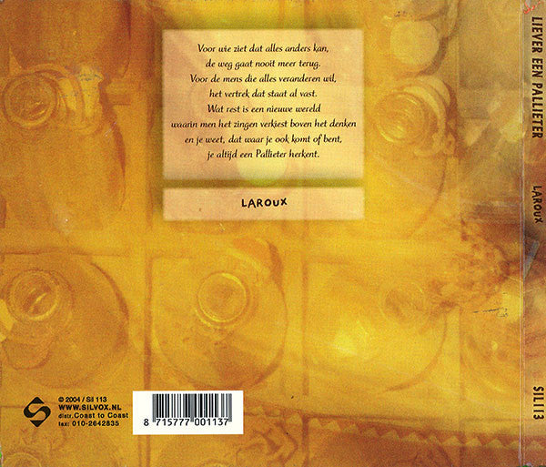 Lenny Laroux : Liever Een Pallieter (CD, Album)