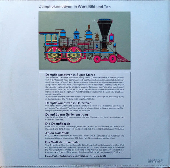 Johannes C. Klossek : Von Vordernberg Nach Eisenerz Die Erzbergbahn In Stereo (LP)