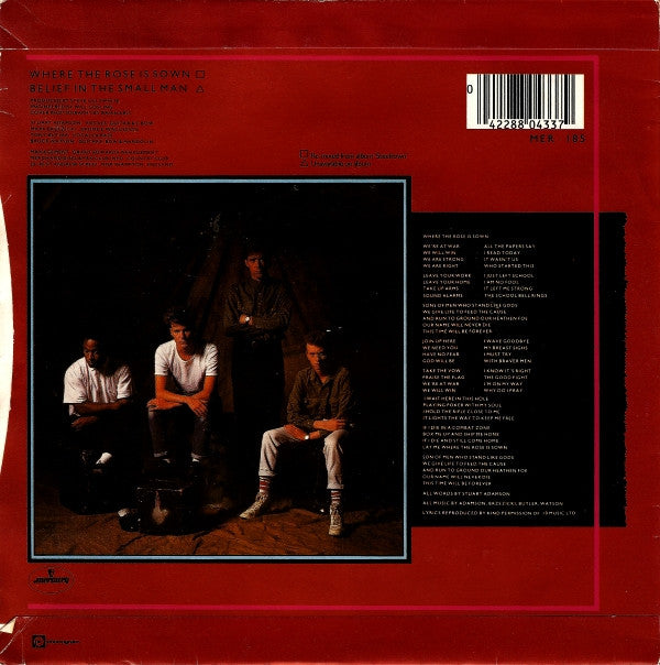 Big Country : Where The Rose Is Sown (7", Single)