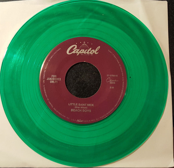 Beach Boys* : Frosty The Snowman / Little Saint Nick (7", Single, Jukebox, RE, Gre)