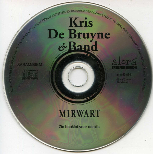 Kris De Bruyne Band : Mirwart (CD, Album)