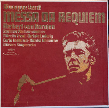 Giuseppe Verdi, Herbert Von Karajan, Berliner Philharmoniker, Mirella Freni, Christa Ludwig, Carlo Cossutta, Nicolai Ghiaurov, Wiener Singverein : Messa Da Requiem (2xLP + Box)