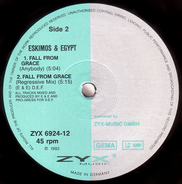 Eskimos & Egypt : Fall From Grace (12")