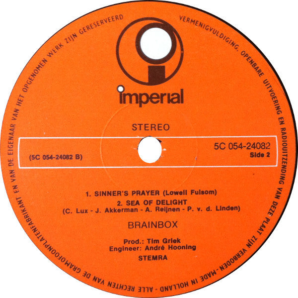 Brainbox (3) : Brainbox (LP, Album, RE, Ora)