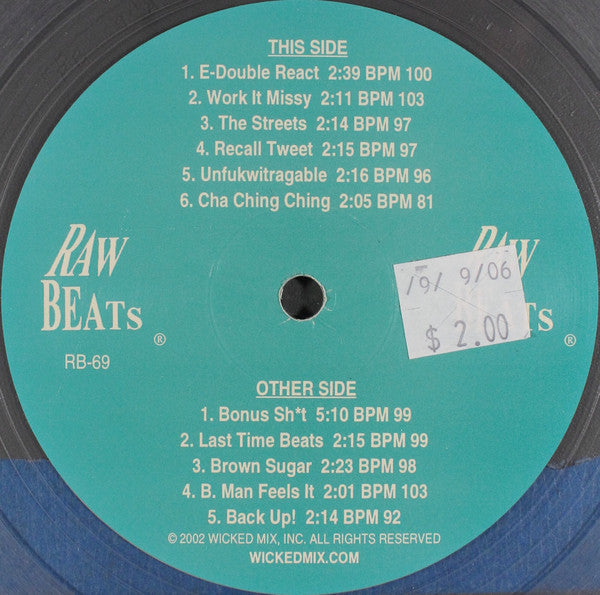 Raw Beats : Raw Beats 69 (12", Cle)