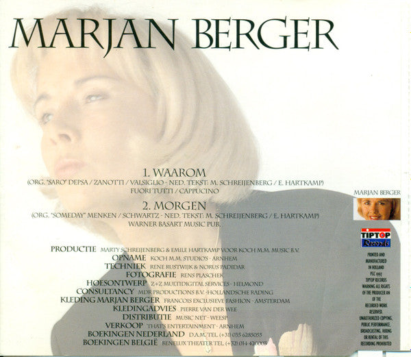 Marjan Berger : Waarom (CD, Single)