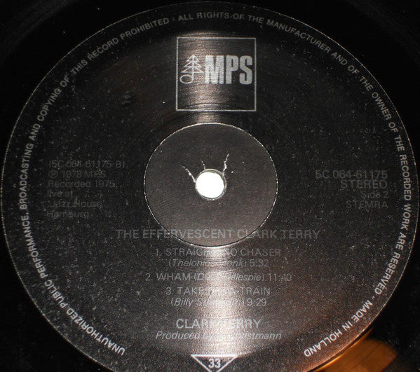 Clark Terry : The Effervescent Clark Terry (LP, Album, RE)
