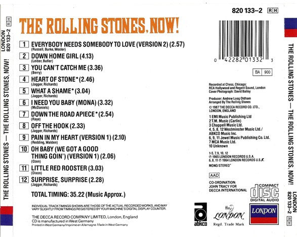 The Rolling Stones : The Rolling Stones, Now! (CD, Album, RP)